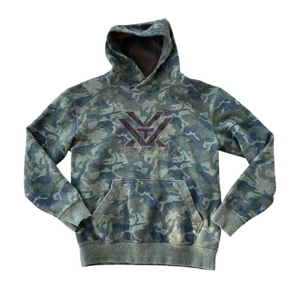 Vortex Men's Camouflage Pullover Hoodie Green Size M Long Sleeve - Picture 1 of 4